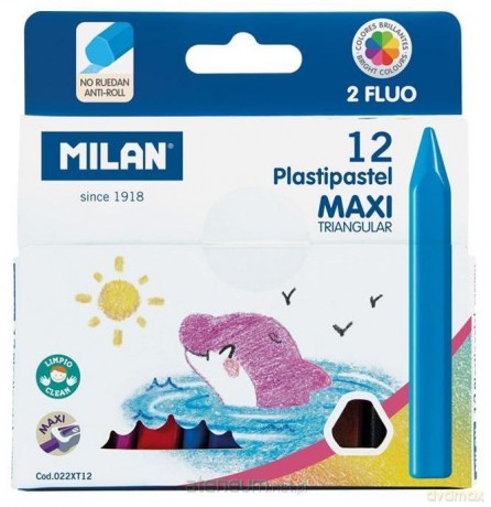 Kredki świecowe maxi Plastipastel 12 kol