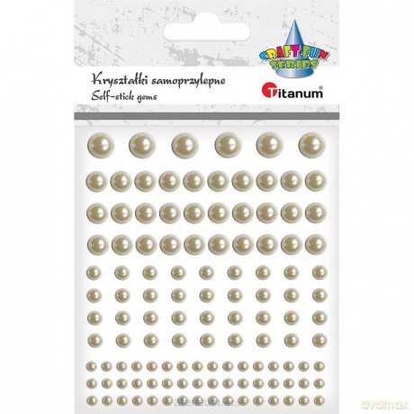Kryształki samoprzylepne perełki mix 120 szt