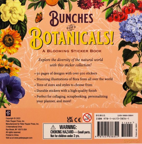 Książka z naklejkami Botanical 500 szt