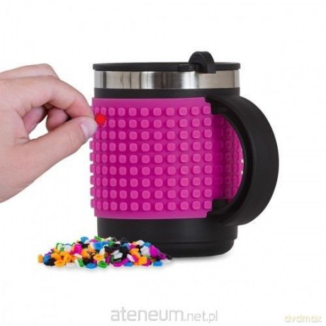 Kubek termiczny z purpurowym panelem
