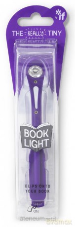 Lampka do książki purpurowa