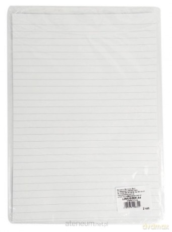 Liniuszek A4 kratka/linia 2 szt