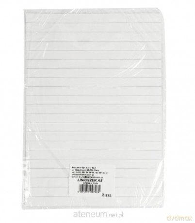 Liniuszek A5 kratka/linia 2 szt