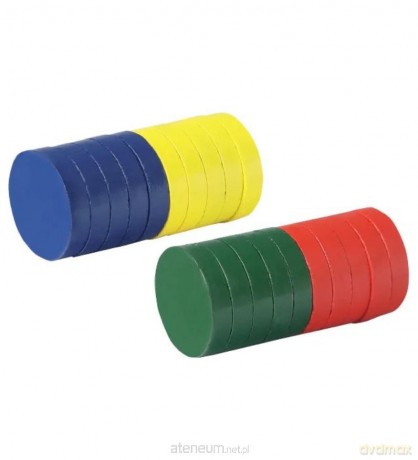 Magnes 25mm kolorowy 20 szt