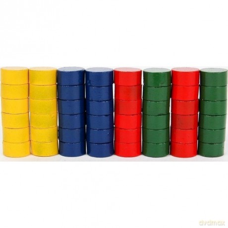 Magnesy 10 mm 48 szt. kolorowe