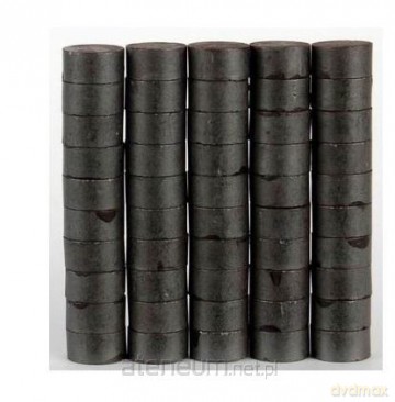 Magnesy 10mm czarne 50 szt