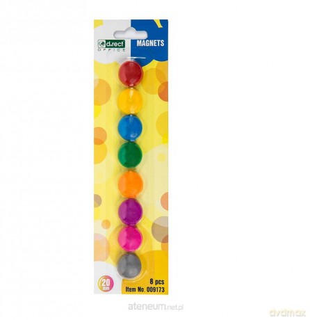 Magnesy 20 mm 8 sztuk
