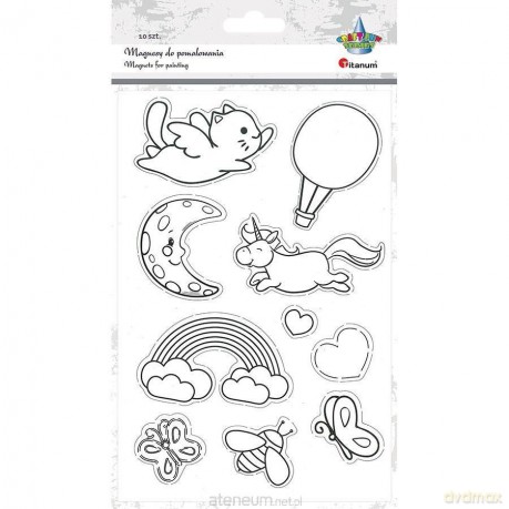 Magnesy do pomalowania miękkie 10 szt