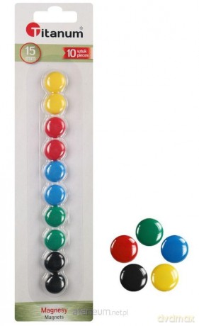 Magnesy do tablic 15mm 10 szt