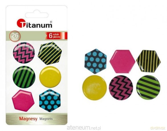 Magnesy do tablic 26mm 6 szt