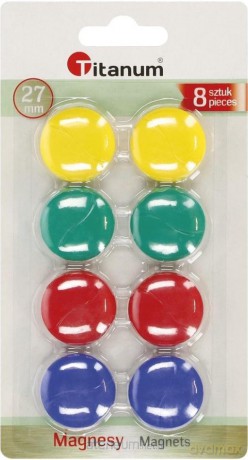 Magnesy do tablic 27mm 8 szt