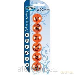 Magnesy do tablicy suchościeralnej Smile 20mm 6 szt