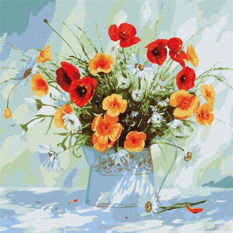 Malowanie po numerach - Barwy lata 40x40 cm
