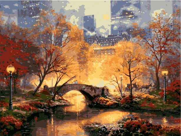 Malowanie po numerach - Central Park 30x40 cm