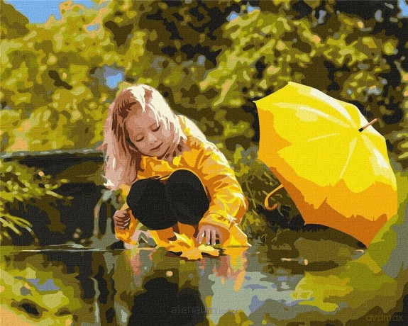 Malowanie po numerach - Ciepłe jesienne dni40x50 cm