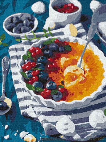 Malowanie po numerach - Creme brulee 30x40 cm