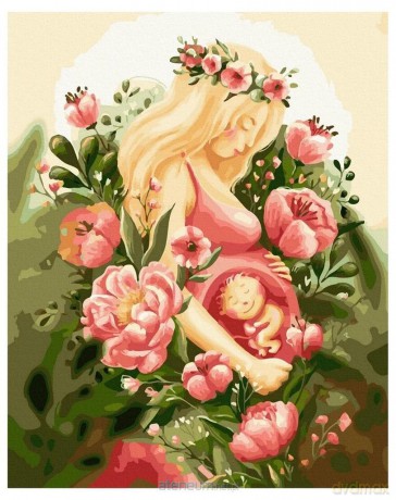 Malowanie po numerach - Cud w mamie 40x50 cm