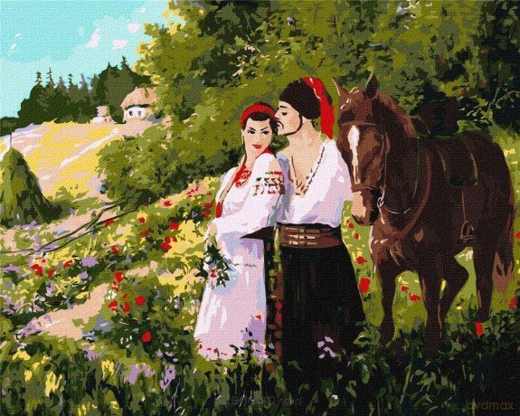 Malowanie po numerach - Data 40x50 cm