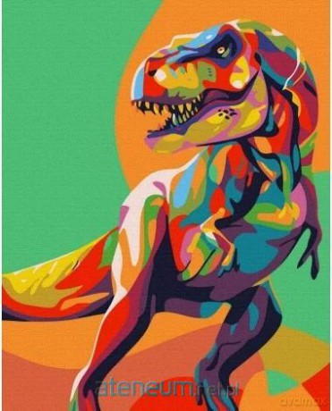 Malowanie po numerach - Dinozaur 40x50 cm