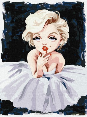 Malowanie po numerach - Frank Marilyn 30x40 cm