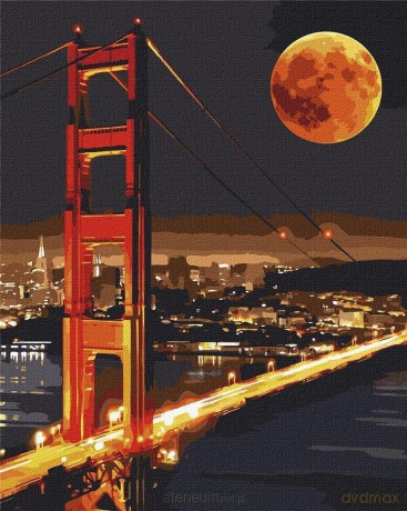 Malowanie po numerach - Golden Gate 40x50 cm