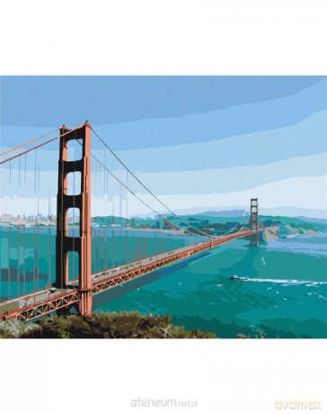Malowanie po numerach - Golden gate 40x50 cm