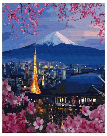 Malowanie po numerach - Japonia 40x50 cm