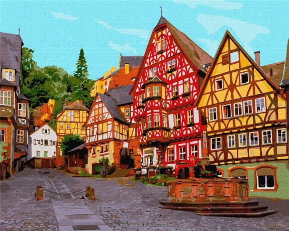 Malowanie po numerach - Jasne Niemcy 40x50 cm