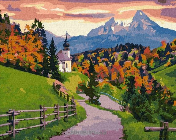 Malowanie po numerach - Jesienna cisza 40x50 cm