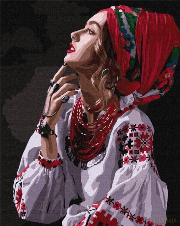 Malowanie po numerach - Kwiaty-gwiazdki 40x50 cm