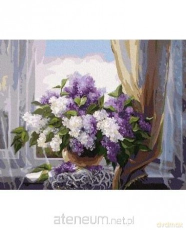 Malowanie po numerach - Lilie przy oknie 40x50 cm