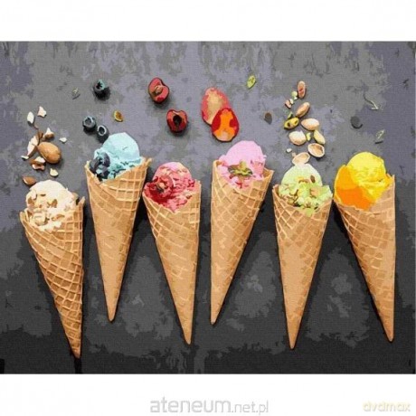 Malowanie po numerach - Lody 40x50 cm