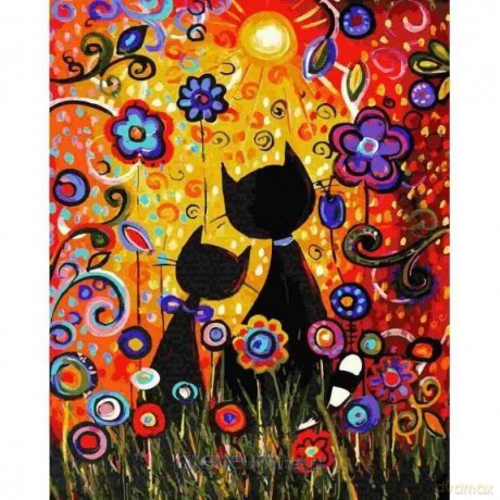 Malowanie po numerach - Magia kolorów 40x50 cm