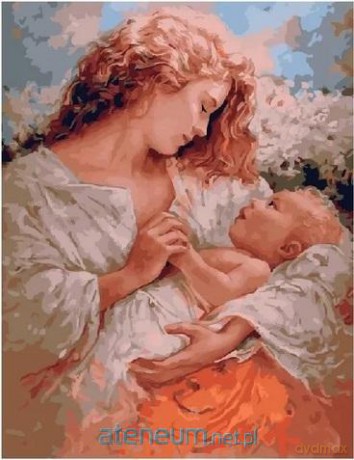 Malowanie po numerach - Mama i dziecko 40x50 cm