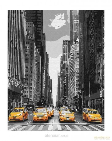 Malowanie po numerach - New York Taxi 40x50 cm