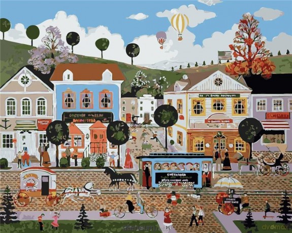 Malowanie po numerach - Nowy Orlean 40x50 cm