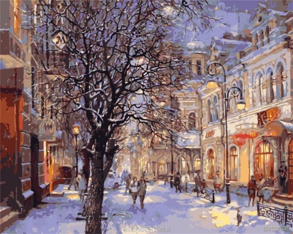 Malowanie po numerach - Opowieść wigilijna 40x50 cm