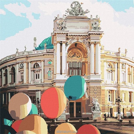 Malowanie po numerach - Perła nad morzem 40x40 cm