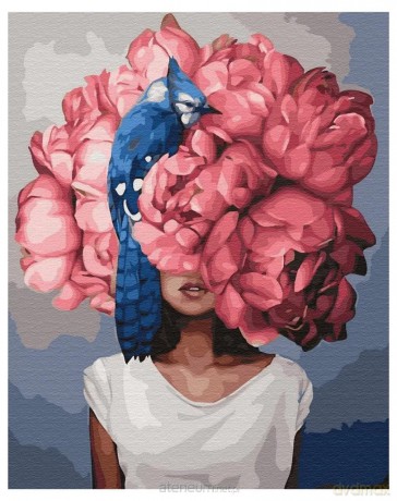 Malowanie po numerach - Piwonie. Amy Judd 40x50 cm