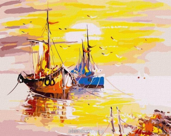 Malowanie po numerach - Podróż o świcie 40x50 cm