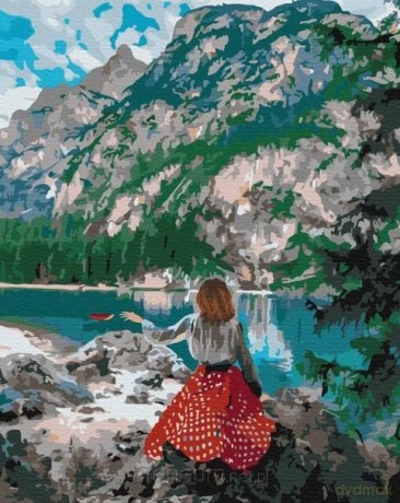 Malowanie po numerach - Podróżniczka 40x50 cm