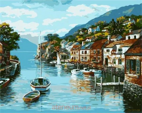 Malowanie po numerach - Portowy poranek 40x50 cm