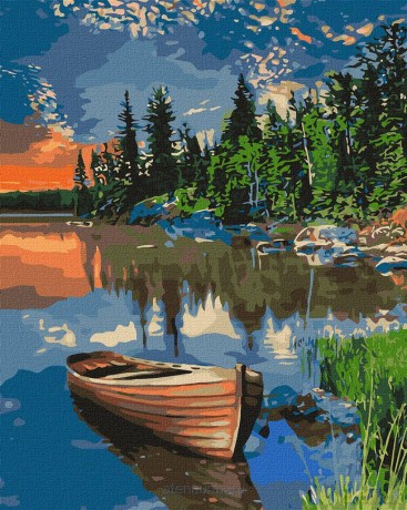Malowanie po numerach - Przytulne miejsce 40x50 cm
