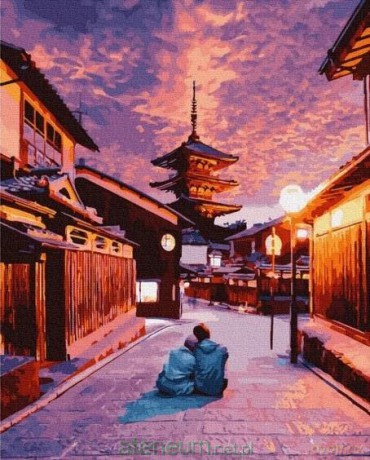 Malowanie po numerach - Romans w Kioto 40x50 cm