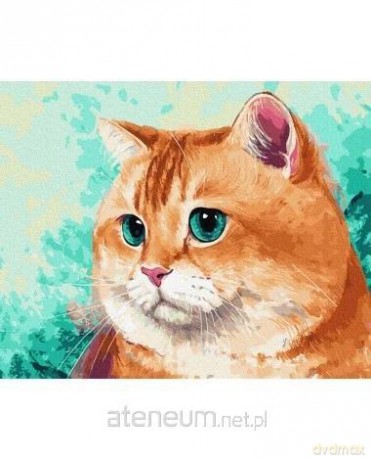 Malowanie po numerach - Rudy myśliciel 40x50 cm