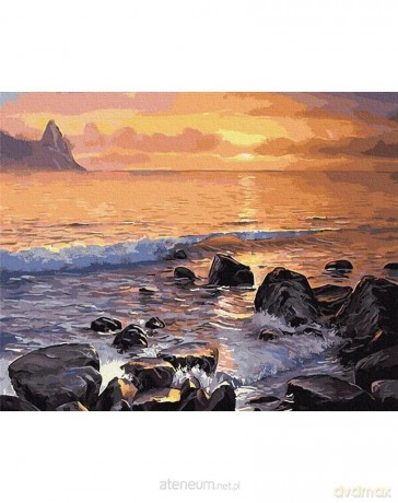 Malowanie po numerach - Skalisty brzeg 40x50 cm