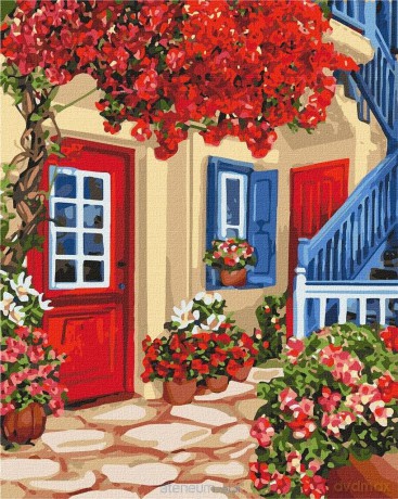 Malowanie po numerach - Spacerując.. 40x50 cm