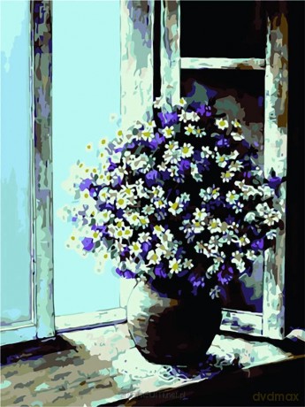 Malowanie po numerach - Stokrotki 30x40 cm