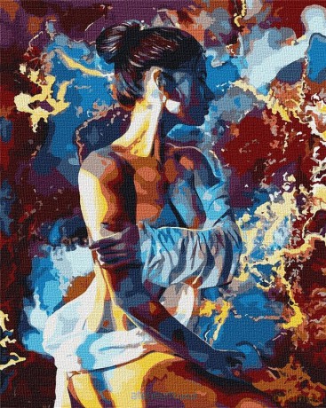 Malowanie po numerach - Sylwetka 40x50 cm