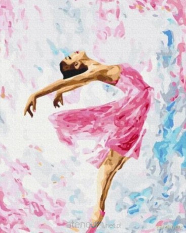 Malowanie po numerach - Tańcząca balerina 40x50 cm
